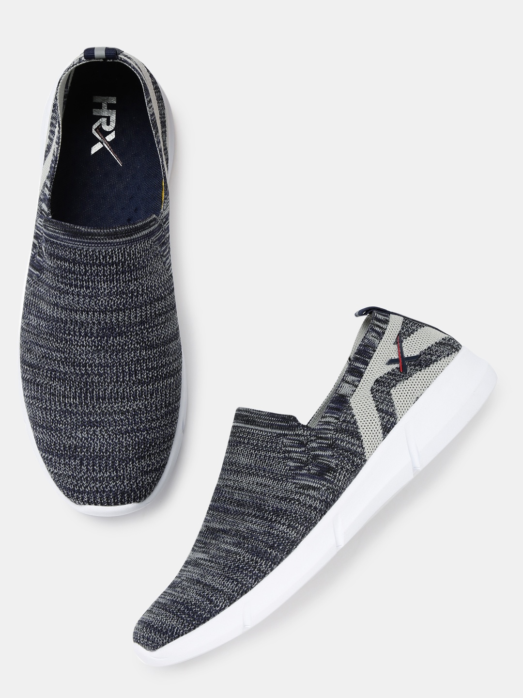 

HRX by Hrithik Roshan Men City Walk Navy Blue Slip-On Sneakers