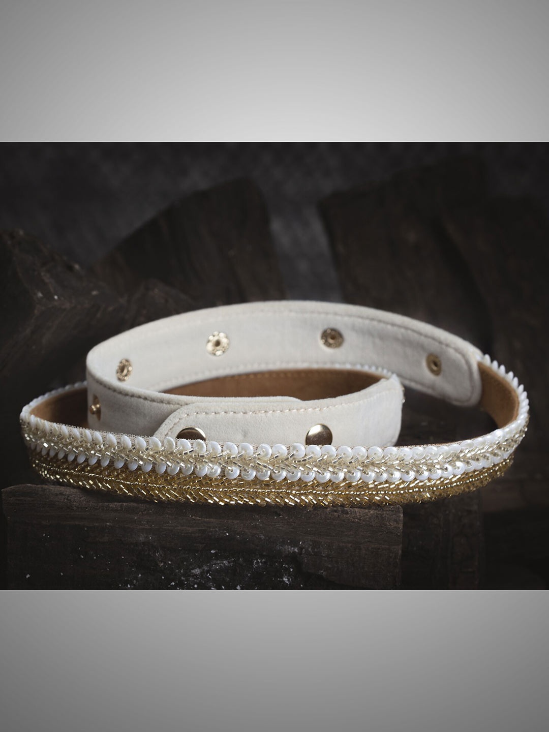 

D'oro Women Gold-Toned Embellished Handmade Belt