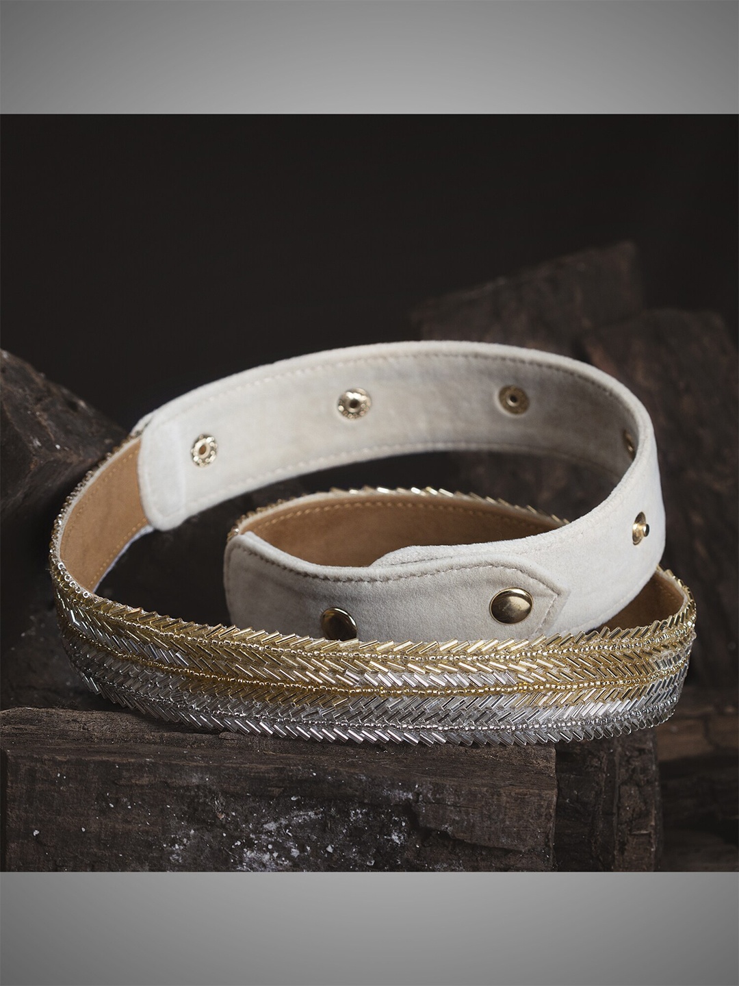 

D'oro Women Gold-Toned Embellished Belt