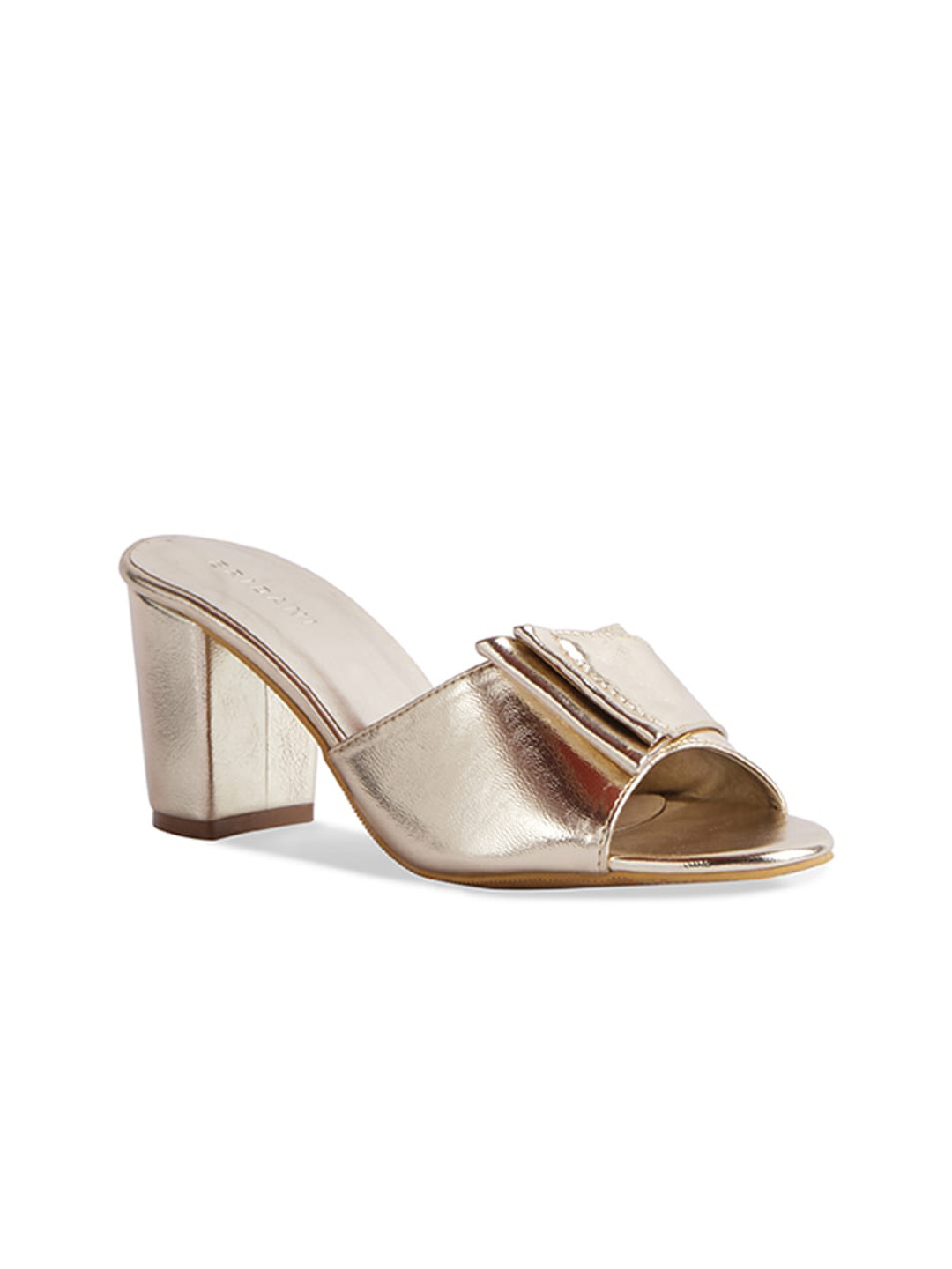 

ERIDANI Women Gold-Toned Block Heels