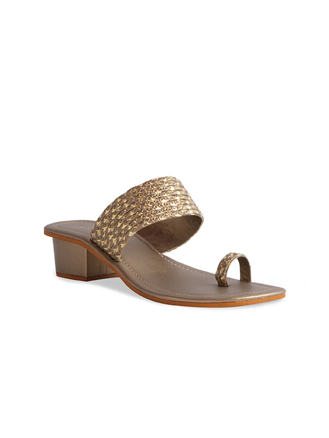 

ERIDANI Bronze-Toned Block Heels