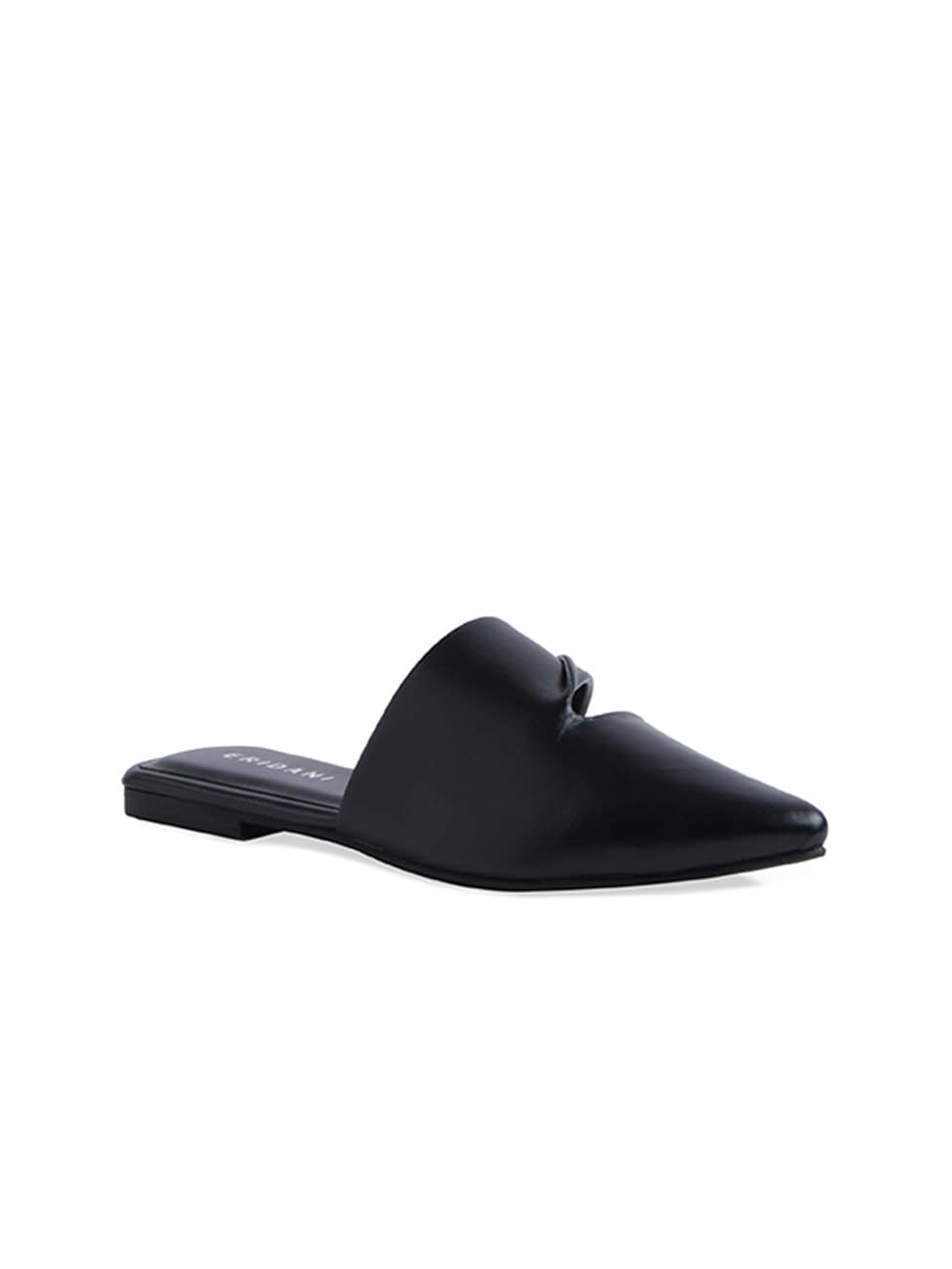 

ERIDANI Women Black Mules with Bows Flats