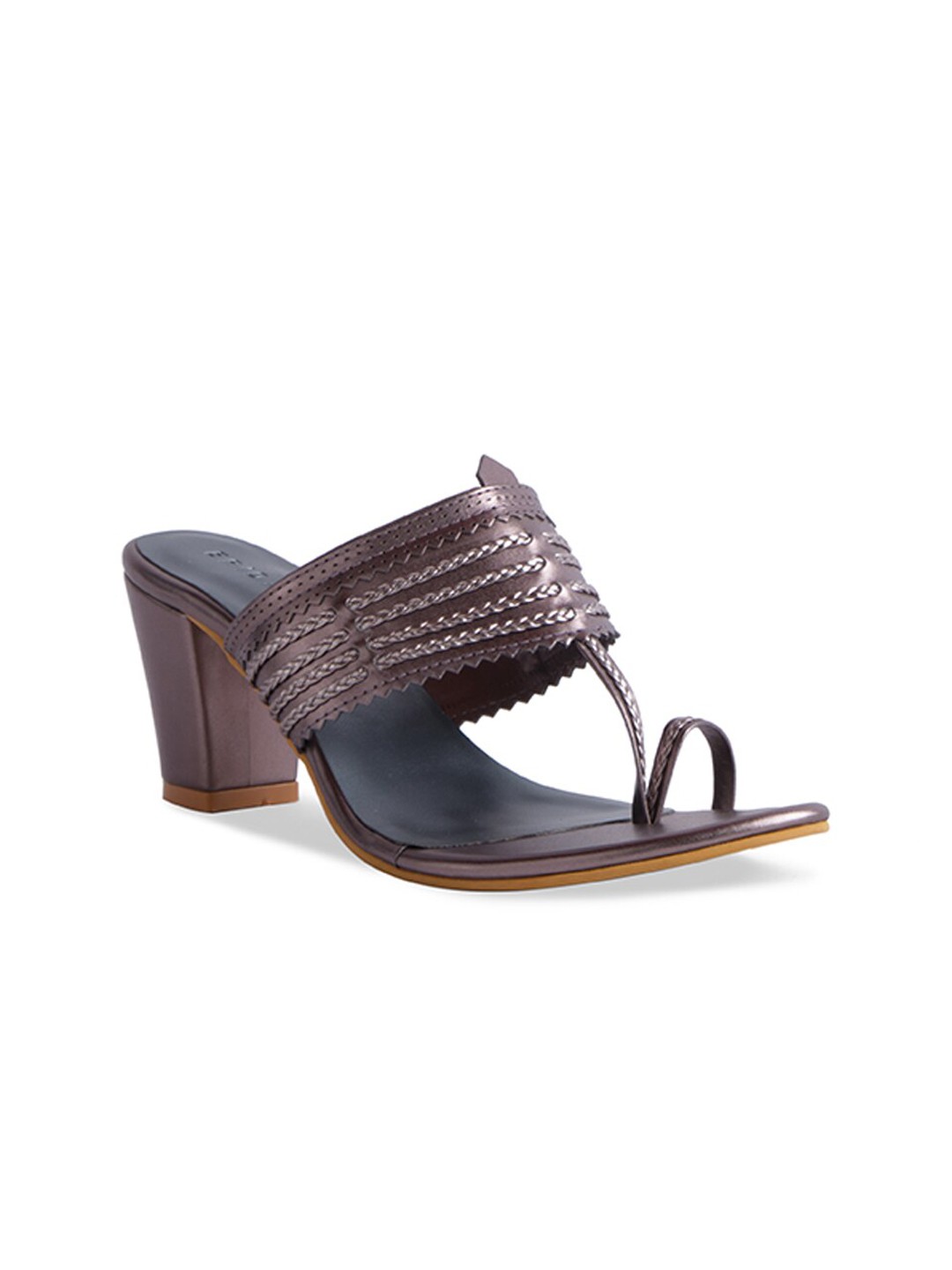 

ERIDANI Grey Block Sandals