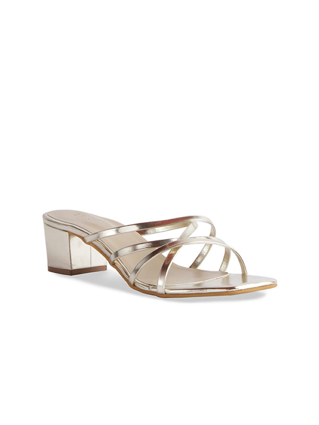 

ERIDANI Women Gold-Toned Block Heels