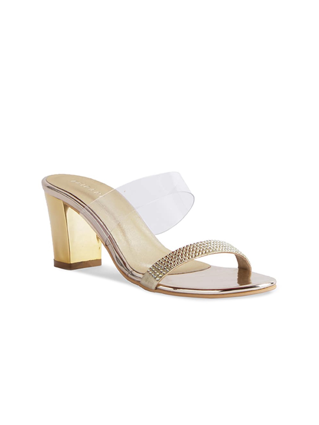 

ERIDANI Eclipse Embellished Heels, Gold
