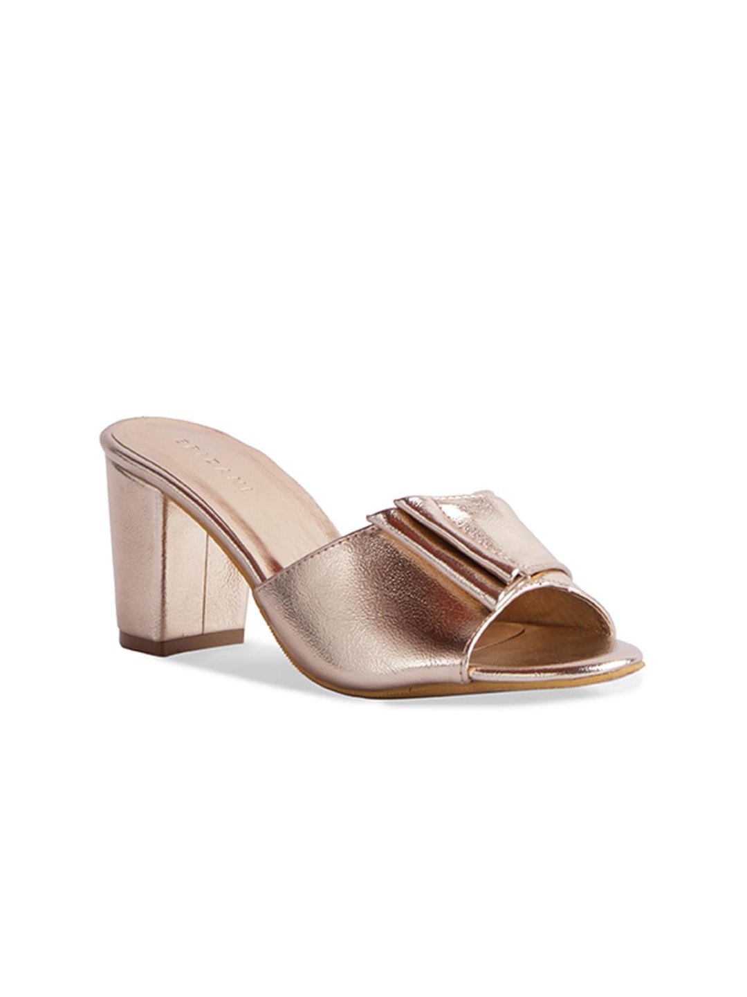 

ERIDANI Women Rose Gold Block Heels