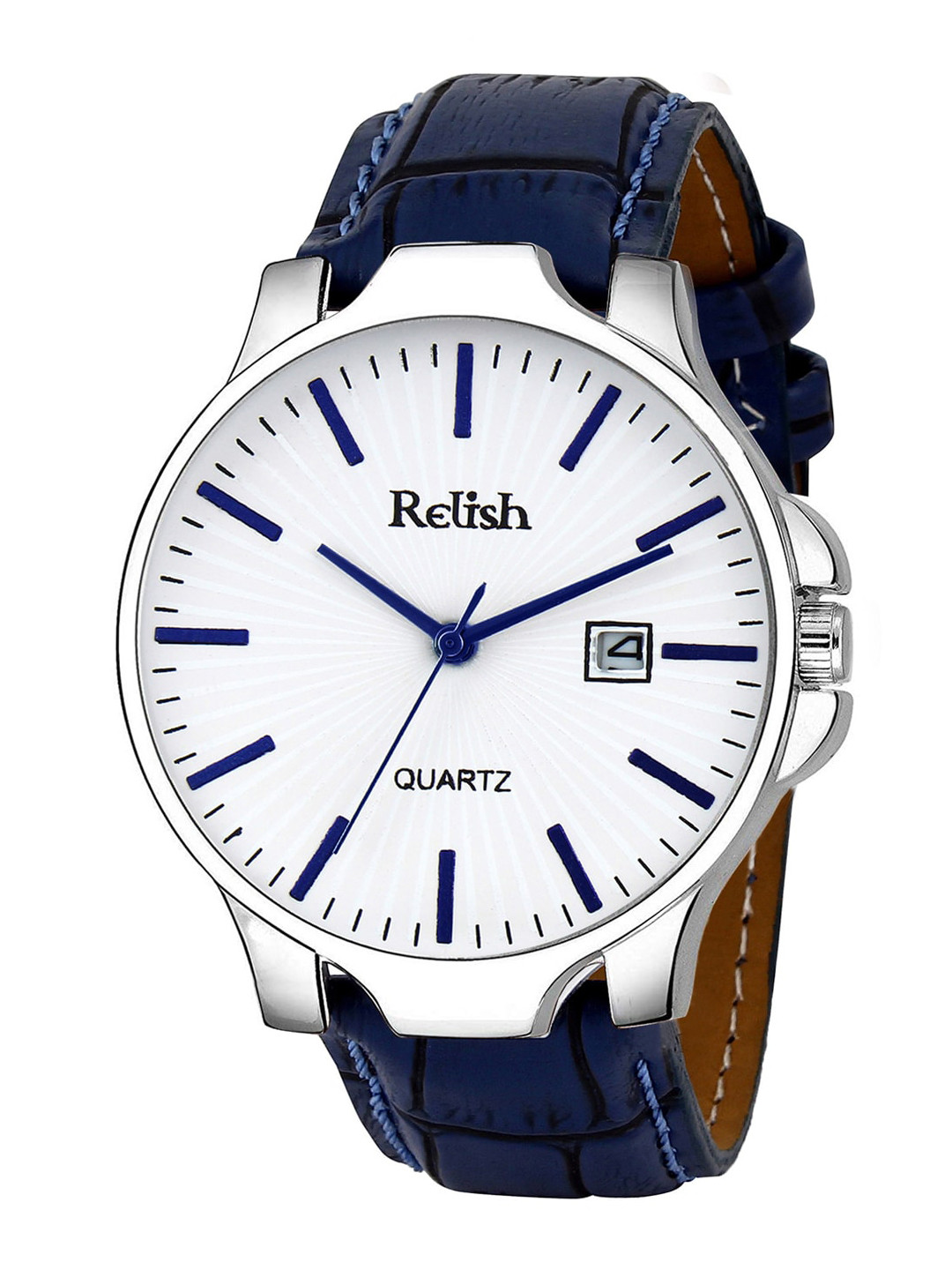 

Relish Men White Dial & Blue Straps Analogue Watch