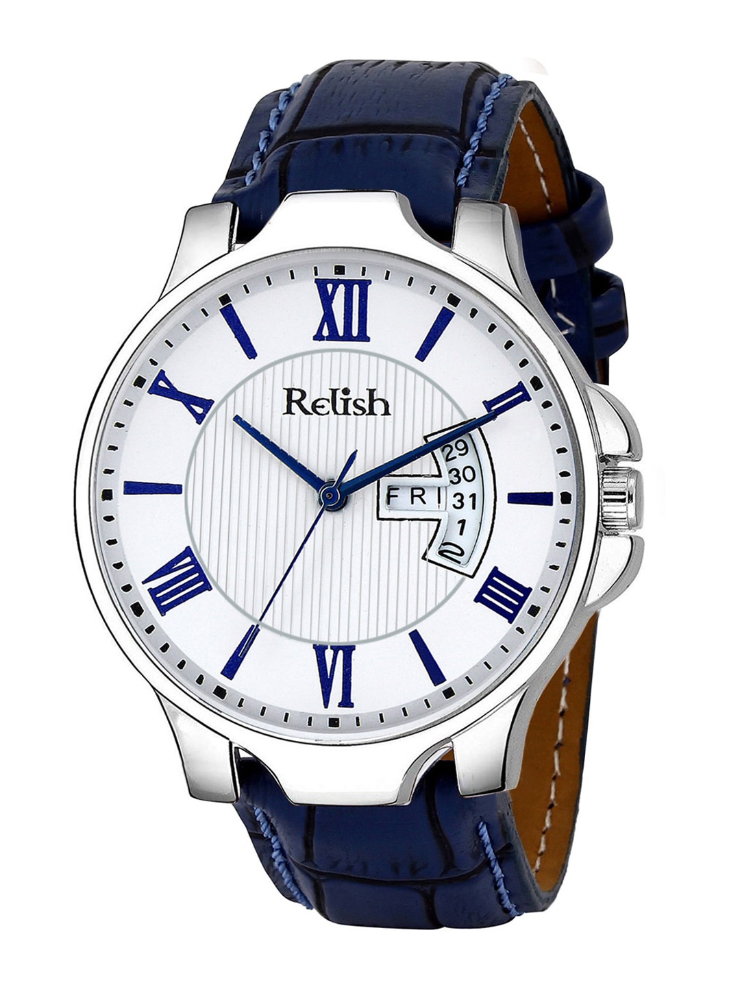 

Relish Men White Dial & Blue Straps Analogue Watch