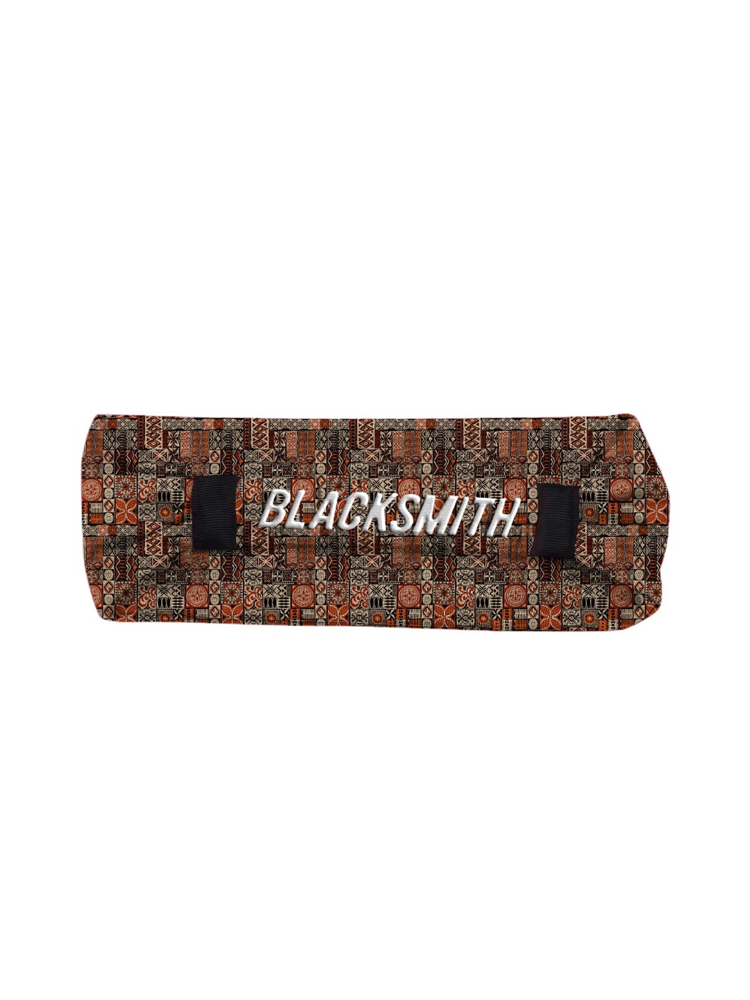 

Blacksmith Unisex Black & Orange Printed Sports Headband
