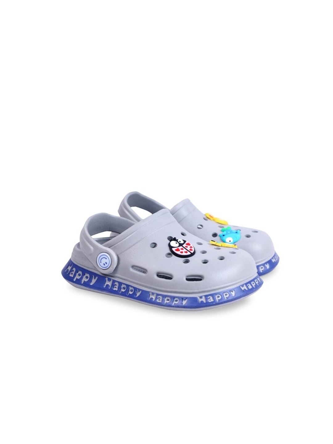 

Buckled Up Boys Grey & Blue Clogs Sandals