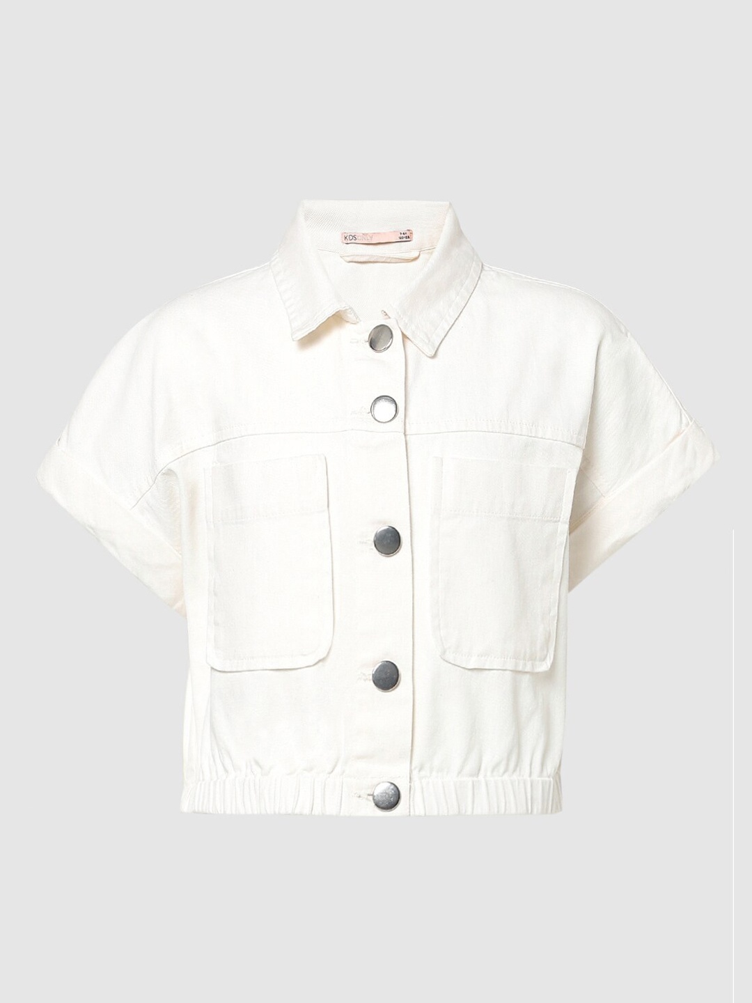 

KIDS ONLY Girls White Pocket Detail Casual Shirt