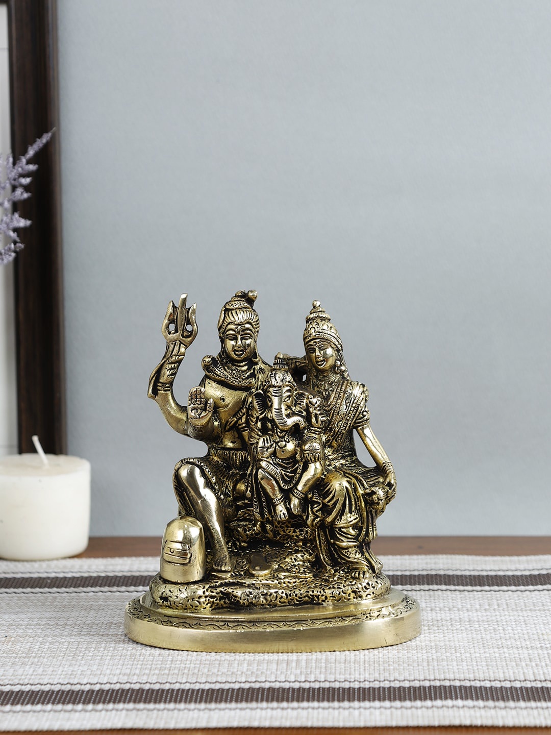 

Imli Street Gold-Toned Shiva Family Showpiece