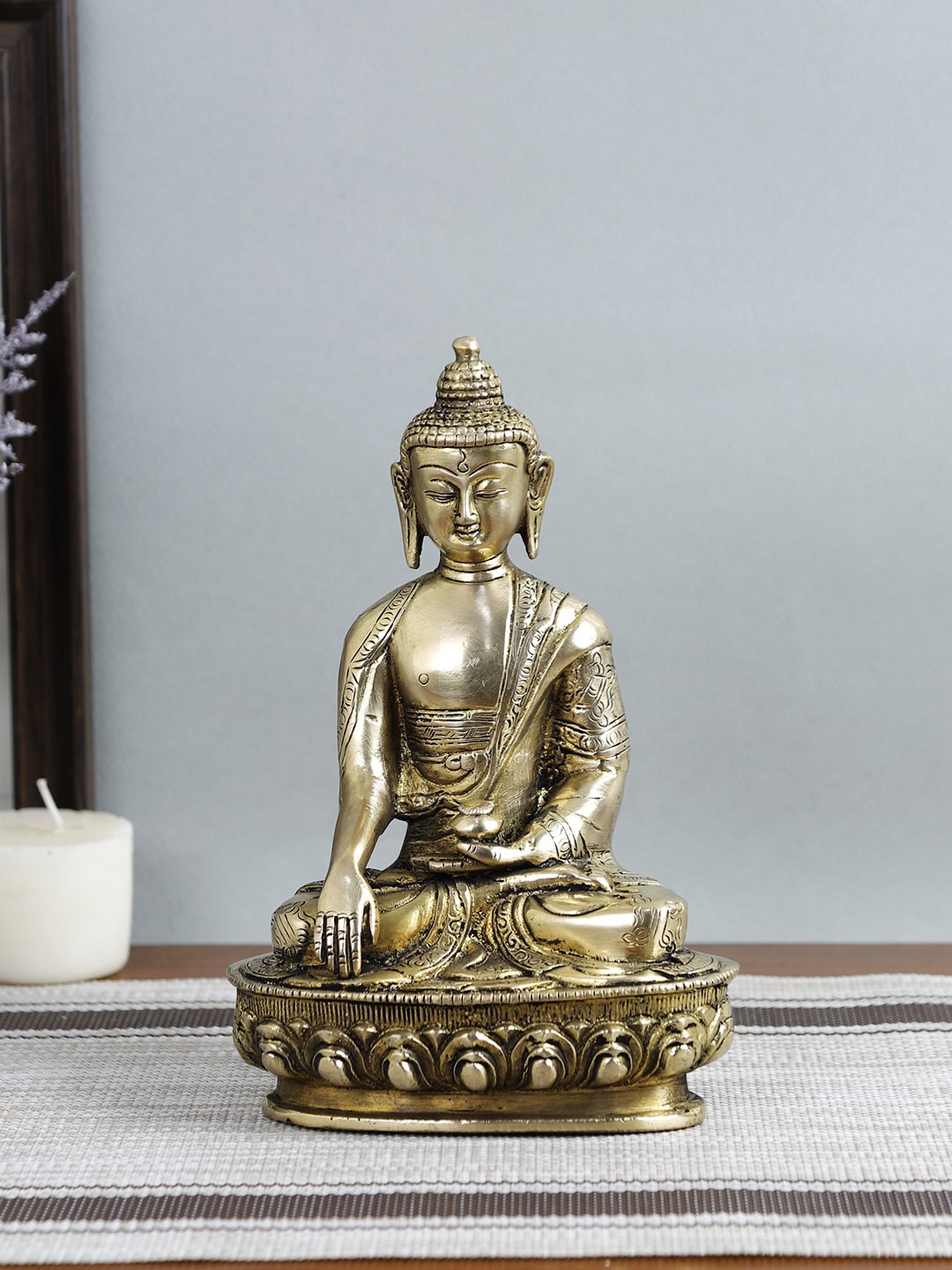 Imli Street Gold-Toned Buddha Idol Showpieces