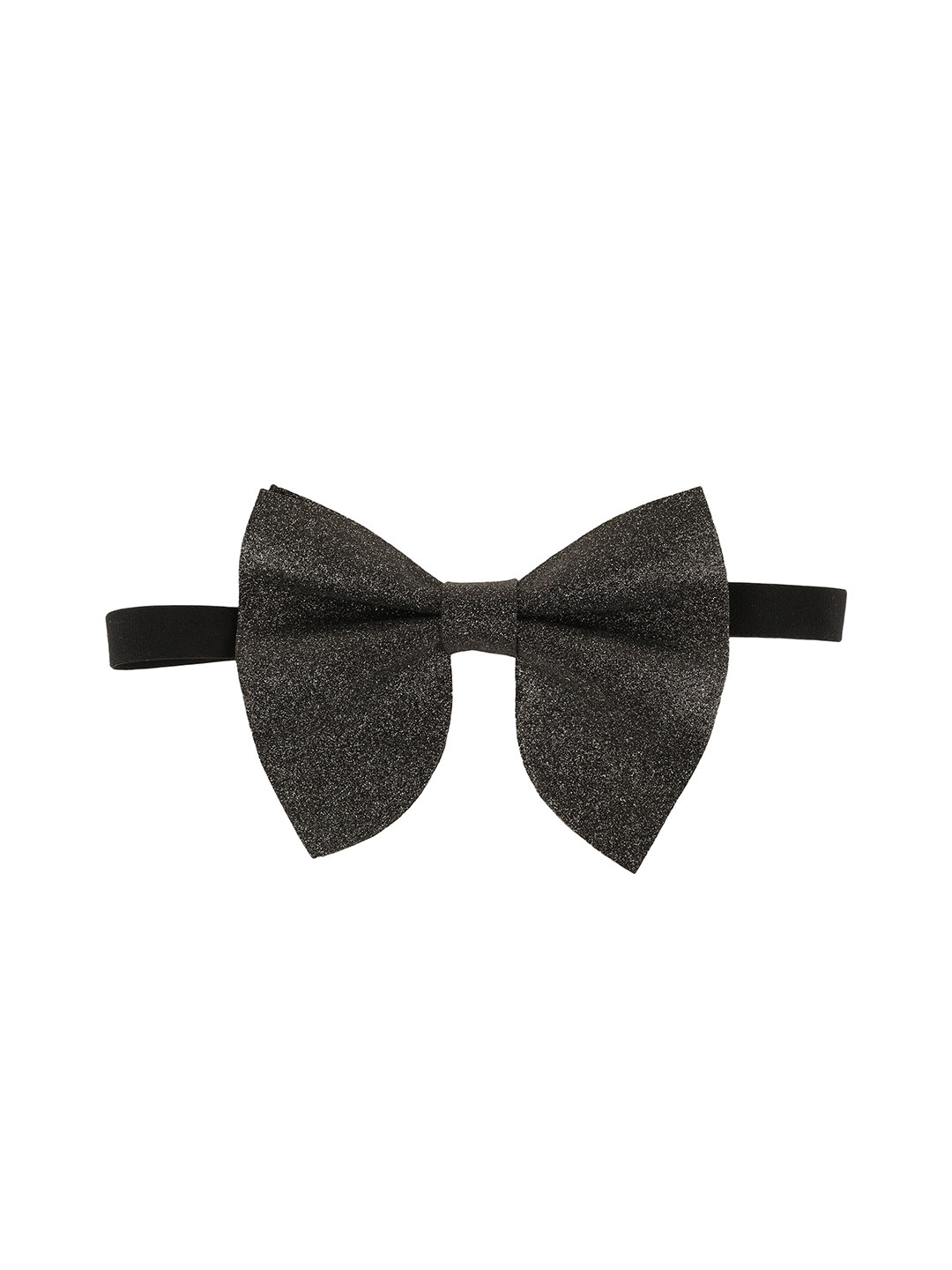 

Alvaro Castagnino Men Grey & Black Solid Bow Tie
