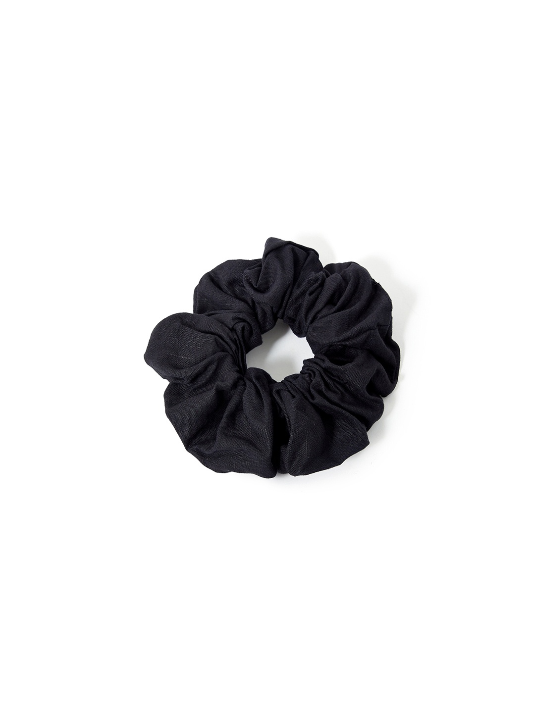 

Accessorize London Women Black Linen Hair Scrunchie