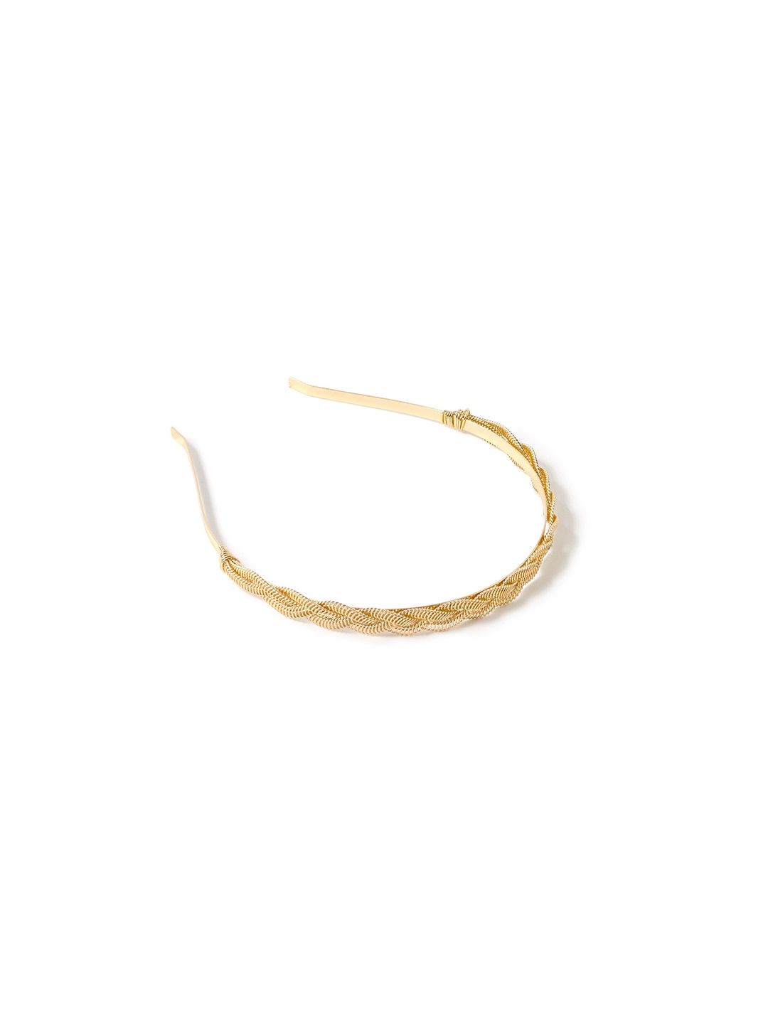 Accessorize London Women Gold Plaited Alice Hair Band
