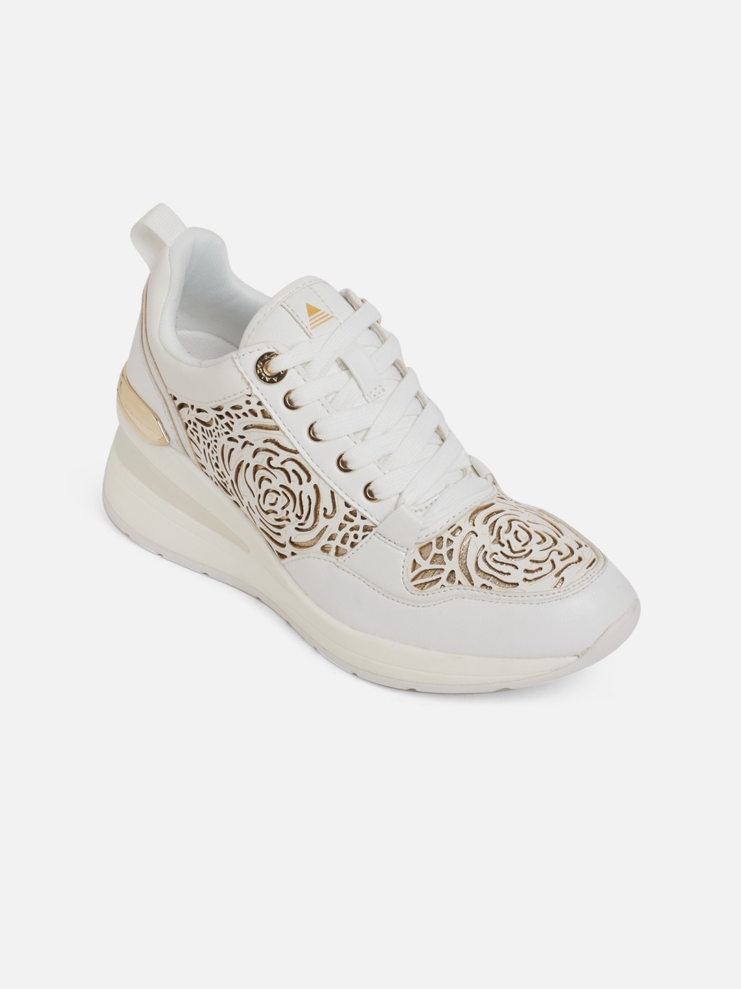 

ALDO Women White Textured Sneakers
