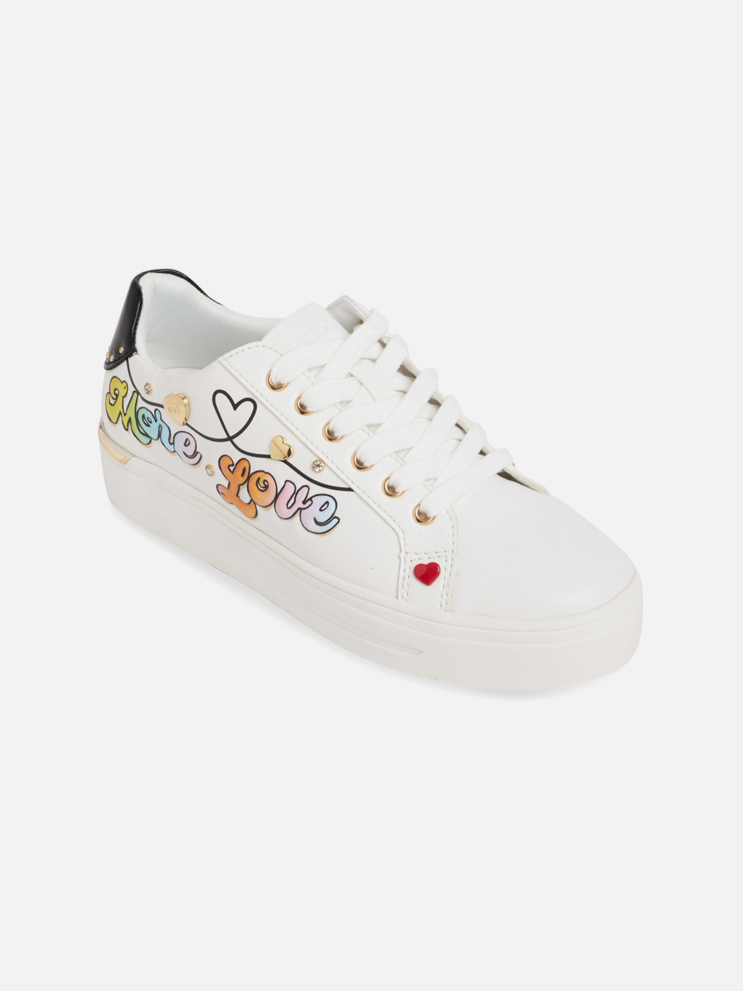 

ALDO Women White Printed Sneakers