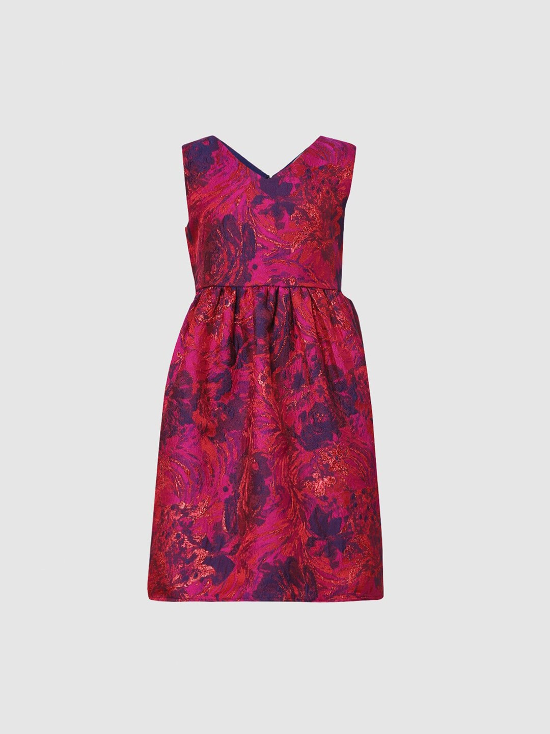

KIDS ONLY Girls Pink & Blue Printed A-Line Dress