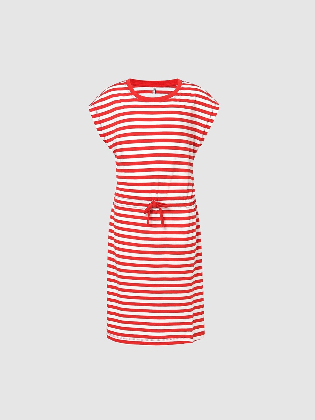 

KIDS ONLY Girls Red Striped T-shirt Dress