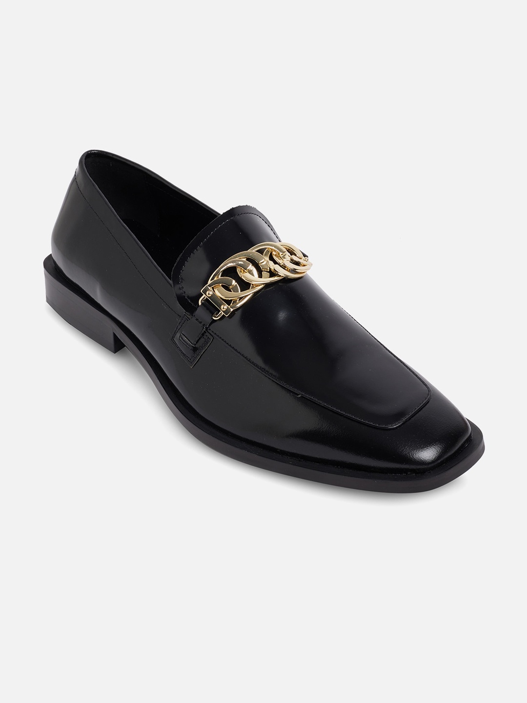 

ALDO Men Black Leather Loafers