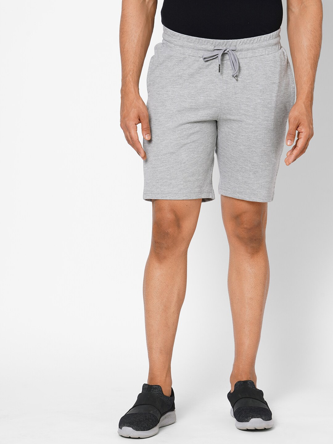 

Sweet Dreams Men Grey Melange Lounge Shorts