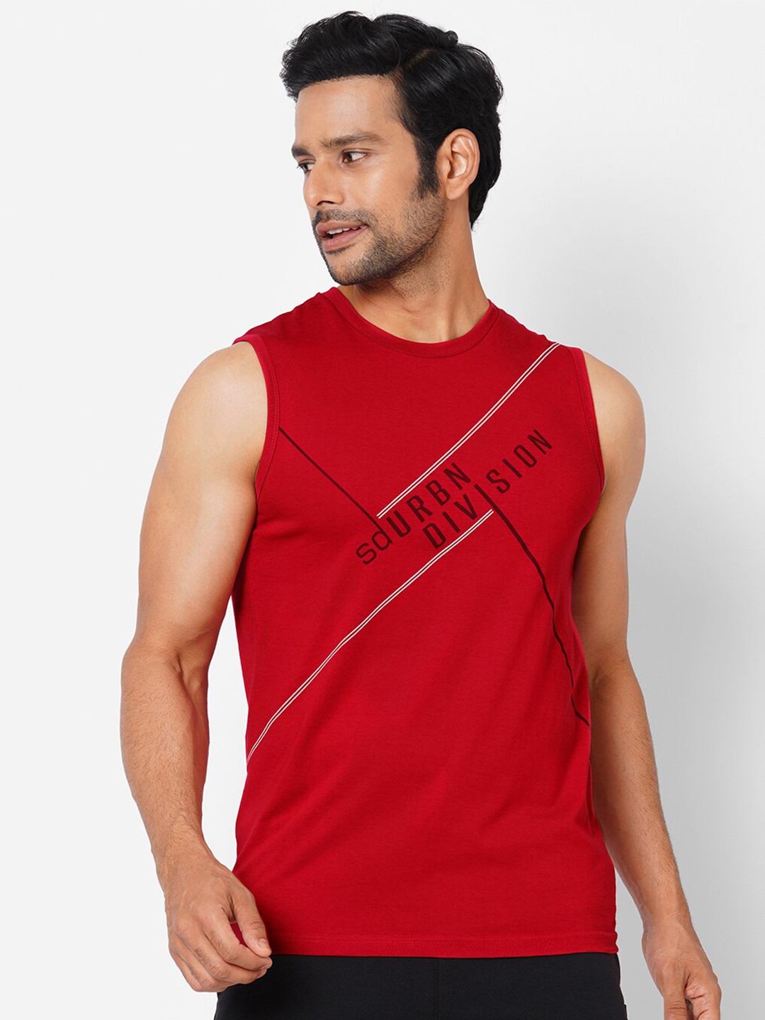 

Sweet Dreams Men Red Typography Printed T-shirt