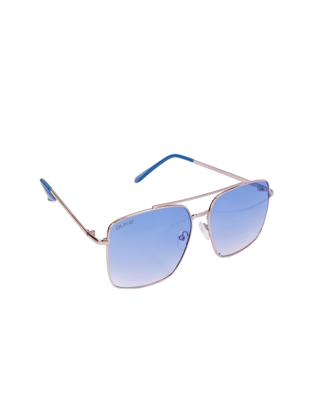 

Duke Blue Lens & Steel-Toned Square Sunglasses with UV Protected Lens DUKE-A1869-C7