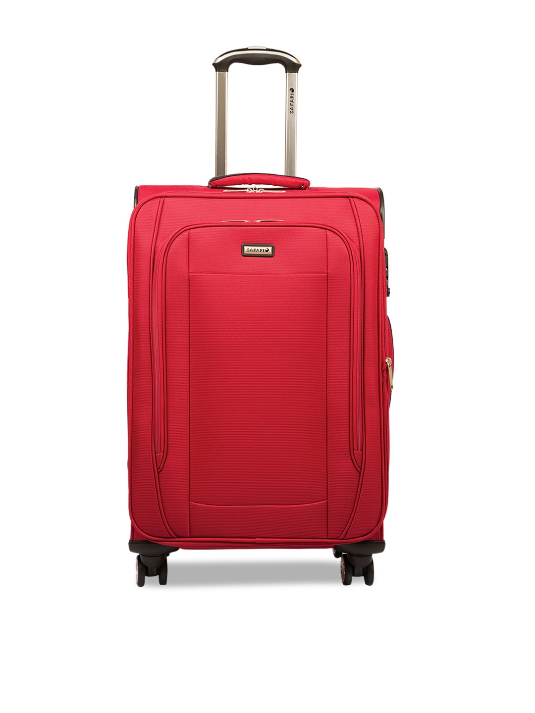 

Safari Red Solid Blitz Medium Soft Trolley Bag