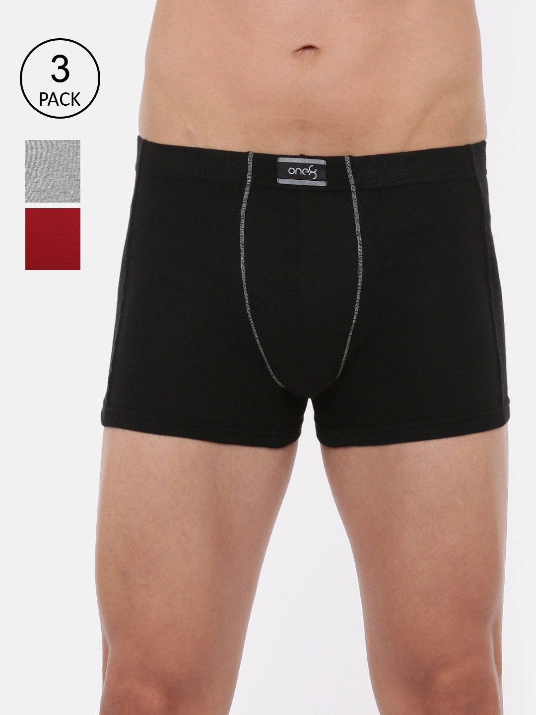

one8 by Virat Kohli Men Pack of 3 Assorted Long Trunks 127-PO3