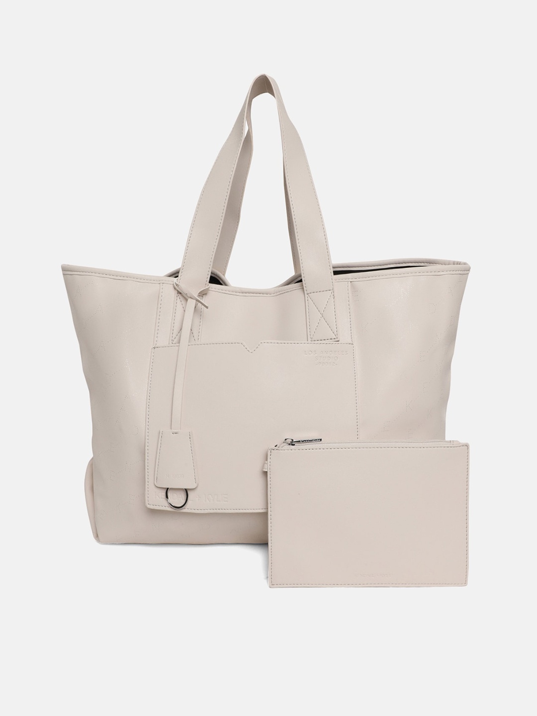 

KENDALL & KYLIE Off White Oversized Shopper Tote Bag