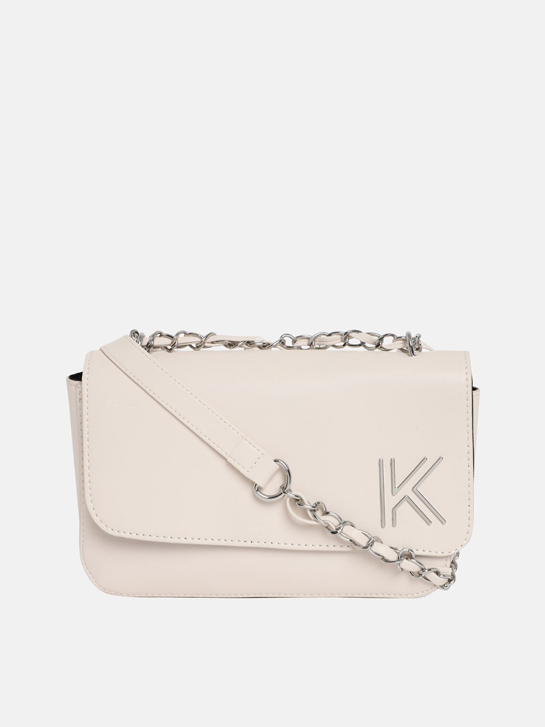 

KENDALL & KYLIE Off White Structured Sling Bag