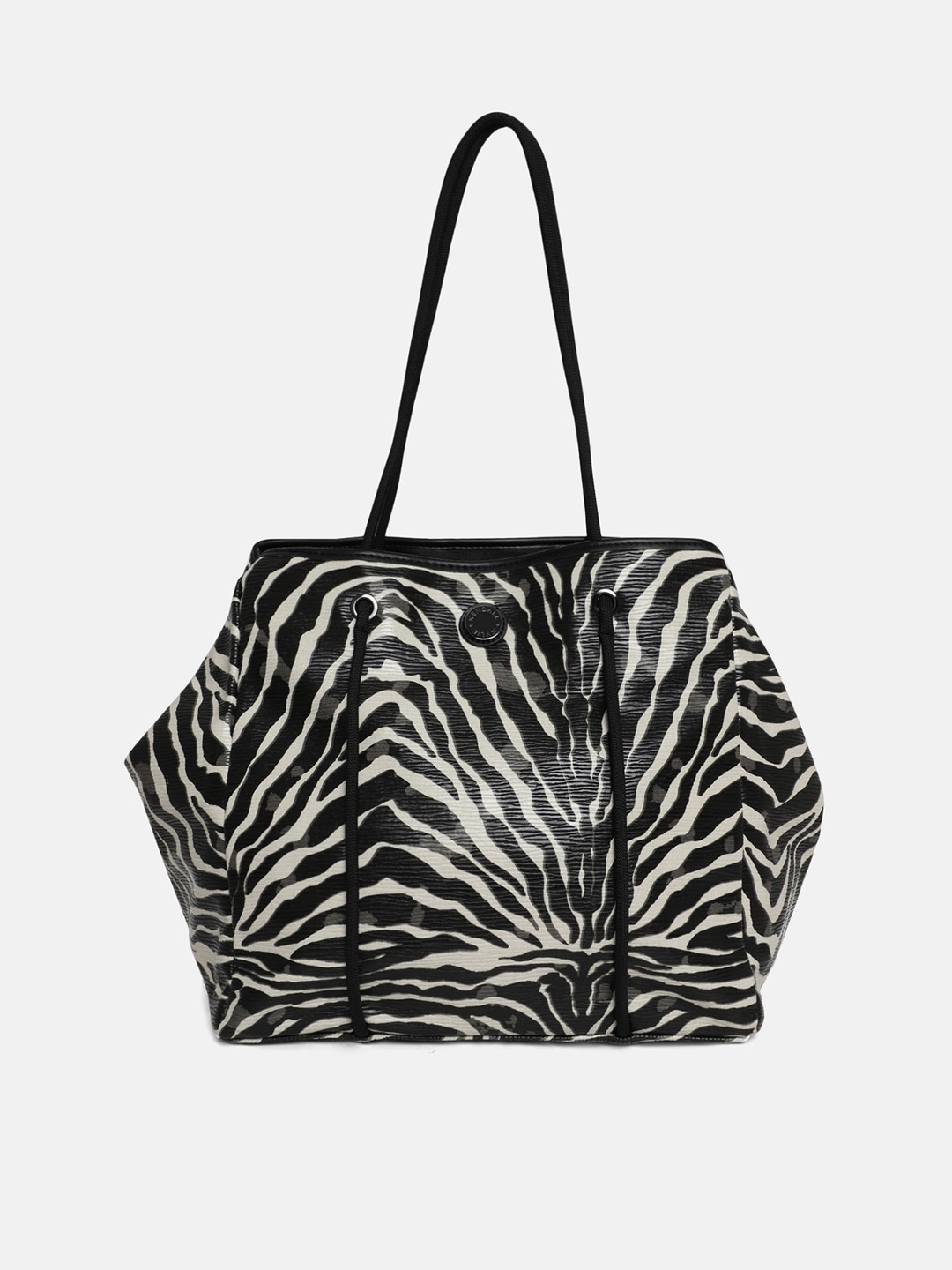 

KENDALL & KYLIE Black Printed Oversized Tote Bag