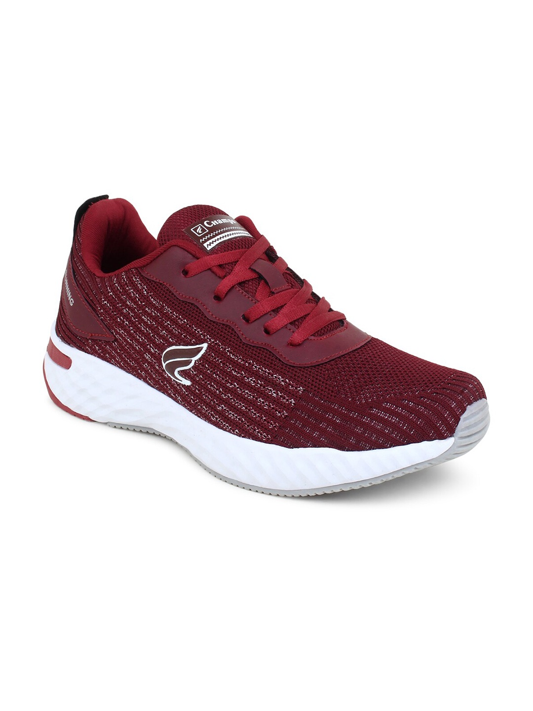 

Champs Men Burgundy Mesh Running Non-Marking Shoes