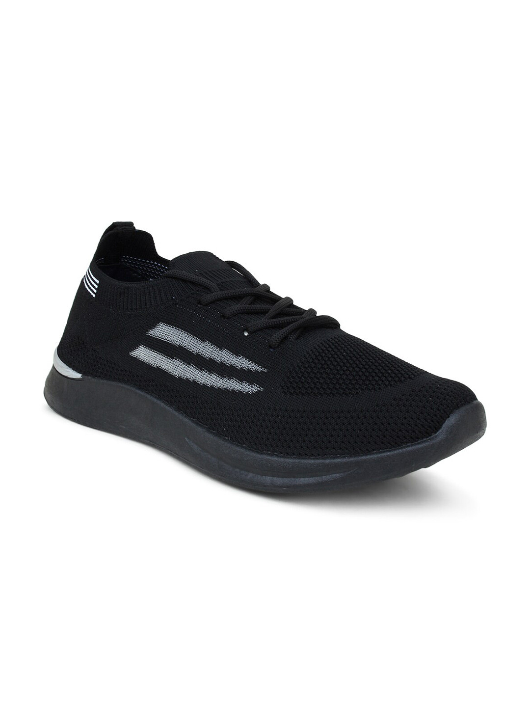 

Champs Men Black Mesh Running Non-Marking Shoes