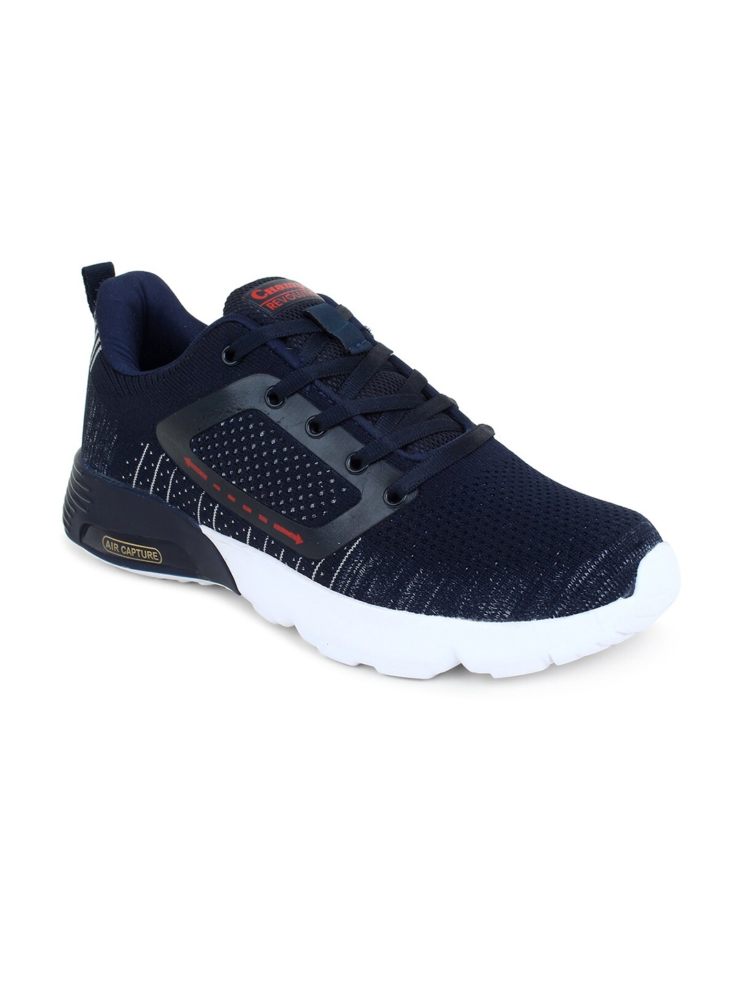 

Champs Men Navy Blue Mesh Running Non-Marking Shoes