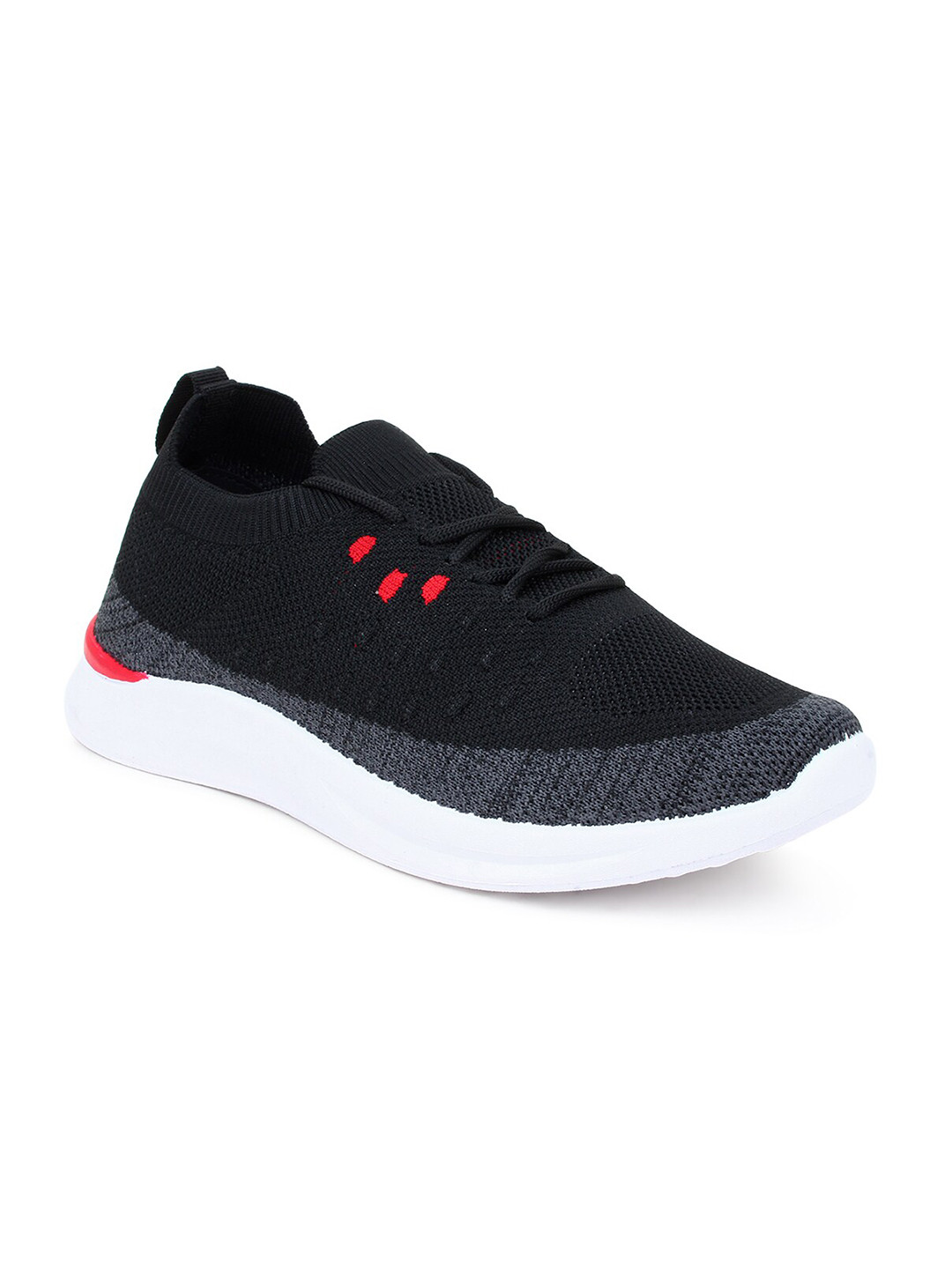 

Champs Men Black Mesh Running Non-Marking Shoes