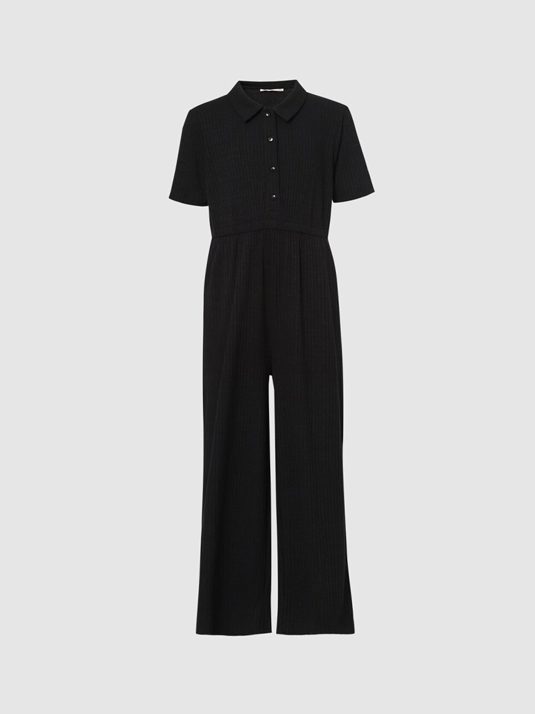 

KIDS ONLY Girls Black Basic Ribbed Jumpsuit