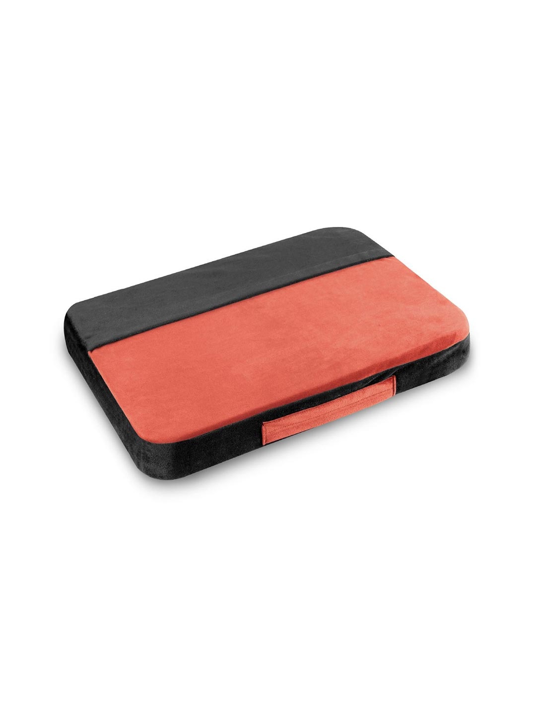 

The White Willow Black & Orange Solid Travel Pillows