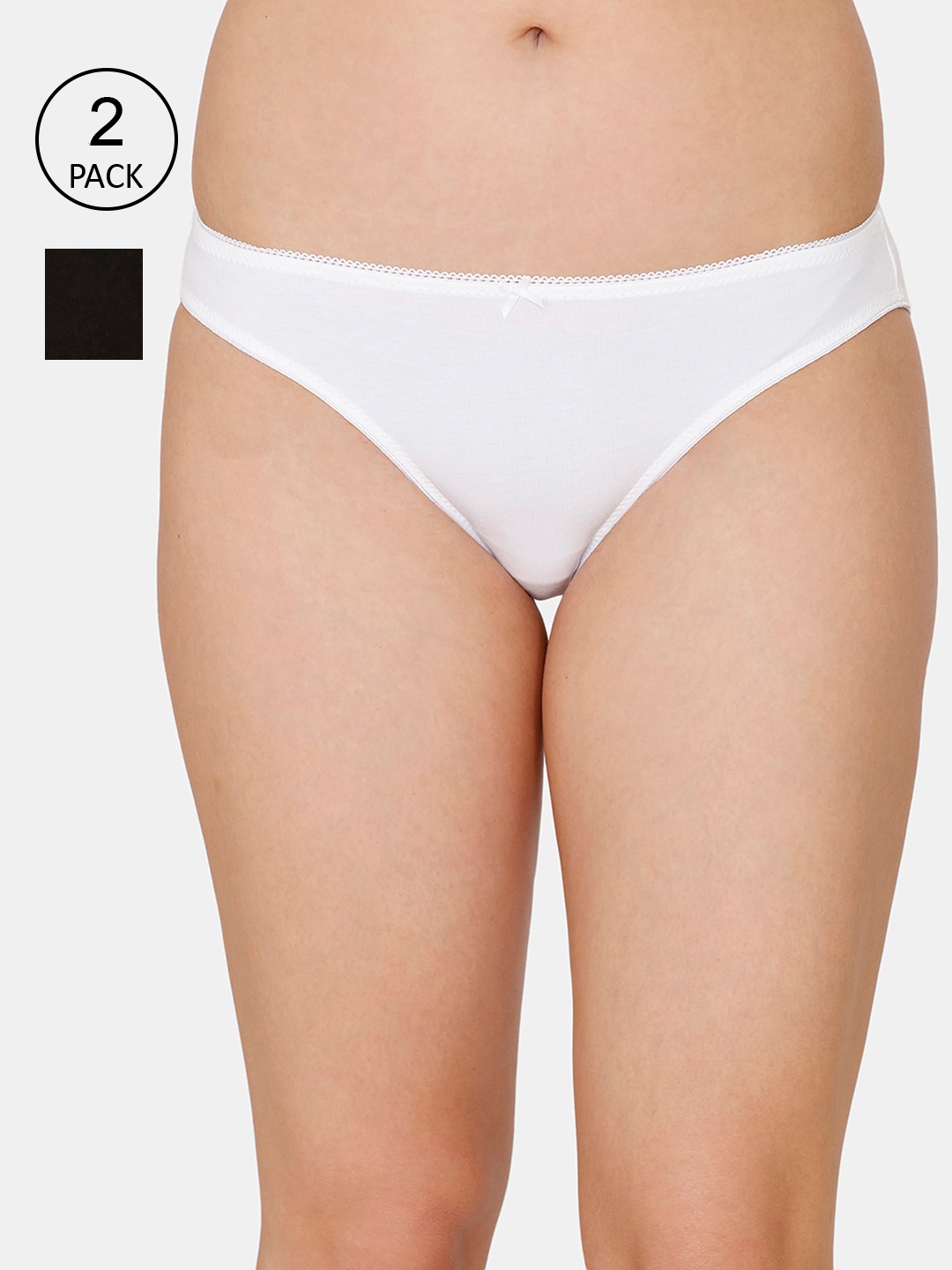 

Coucou Women Pack of 2 Assorted Bikini Panty CO2003FASHBSLVR