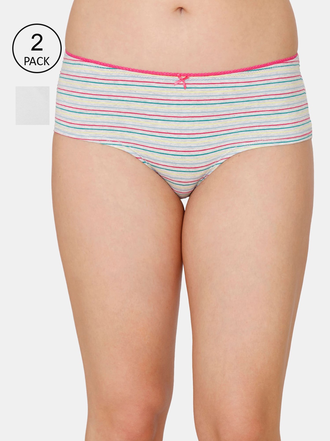 

Coucou Women Pack of 2 Assorted Hipster Briefs