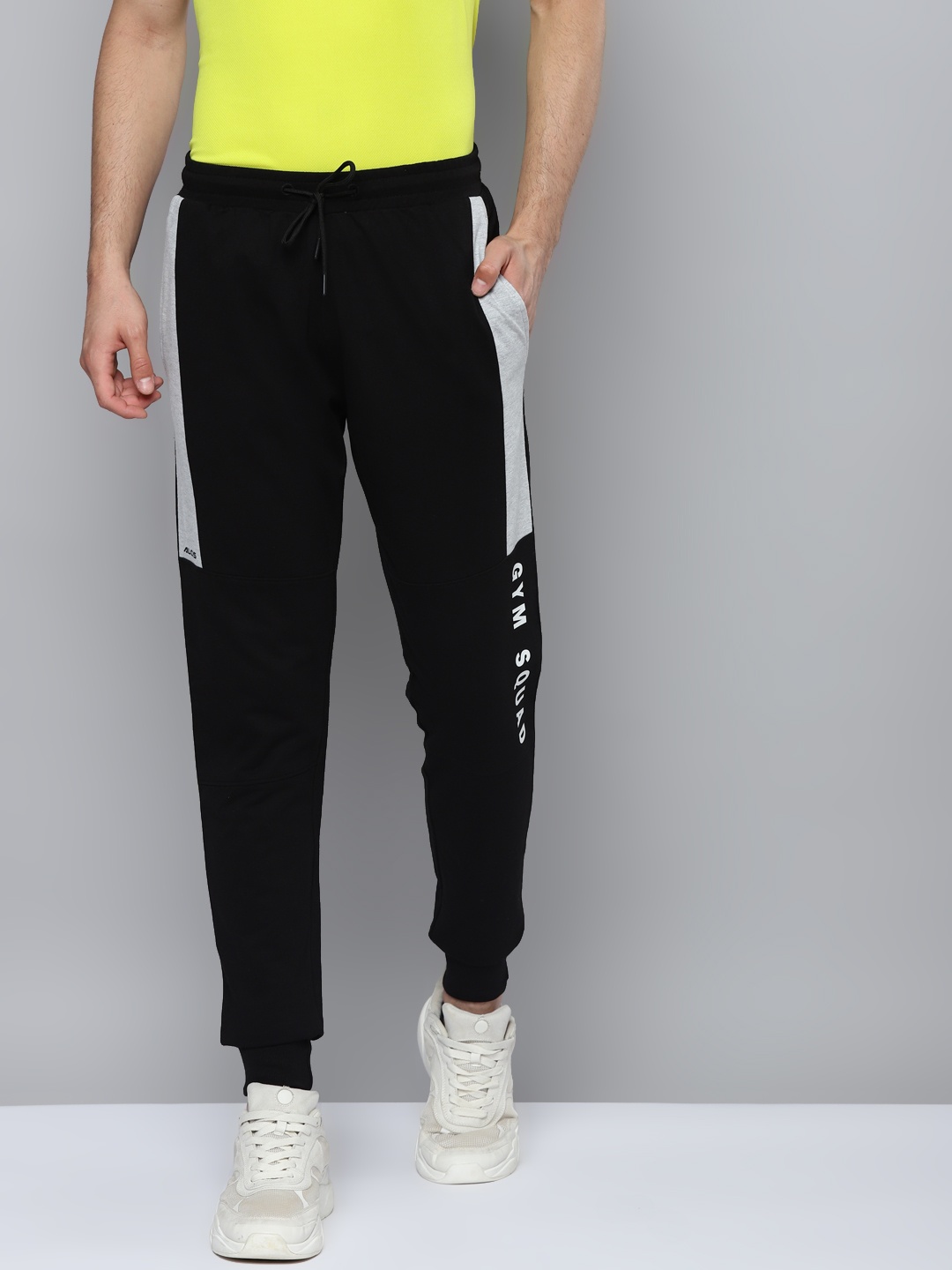 

Alcis Men Black Slim Fit Solid Running Joggers