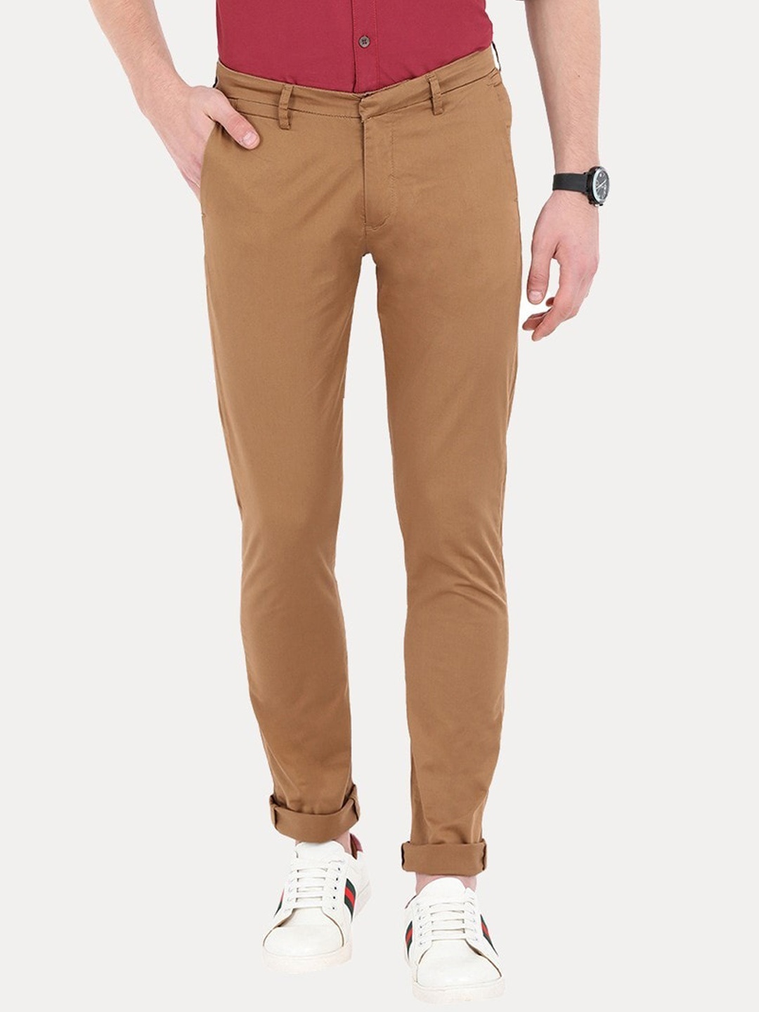 

SPYKAR Men Brown Slim Fit Trouser