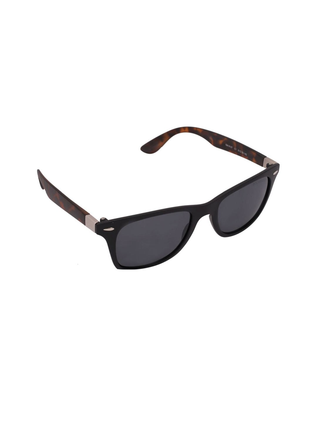 

GIO COLLECTION Men Grey Lens & Black Wayfarer Sunglasses - GM6127C01