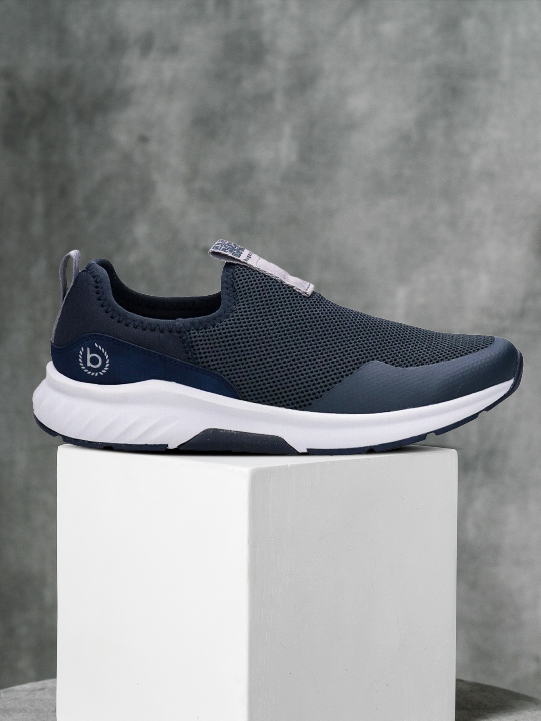 

Bugatti Nirvana Exko Men Navy Blue Textile Walking Non-Marking Shoes