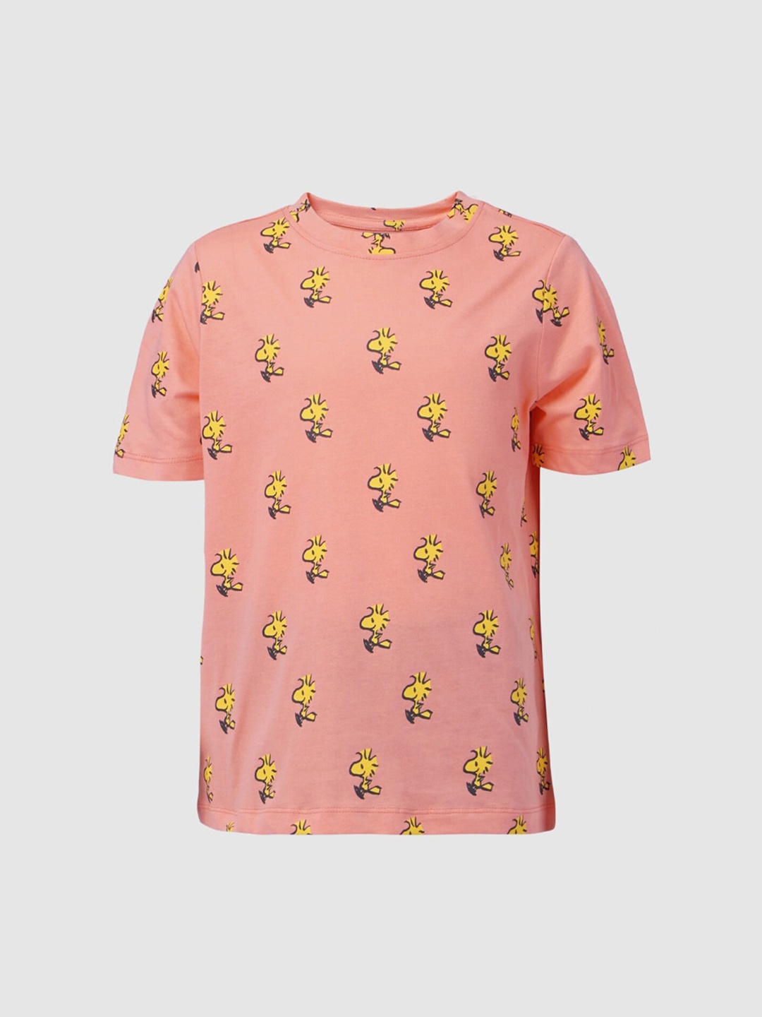 

KIDS ONLY Girls Orange Floral Printed Tropical Applique T-shirt