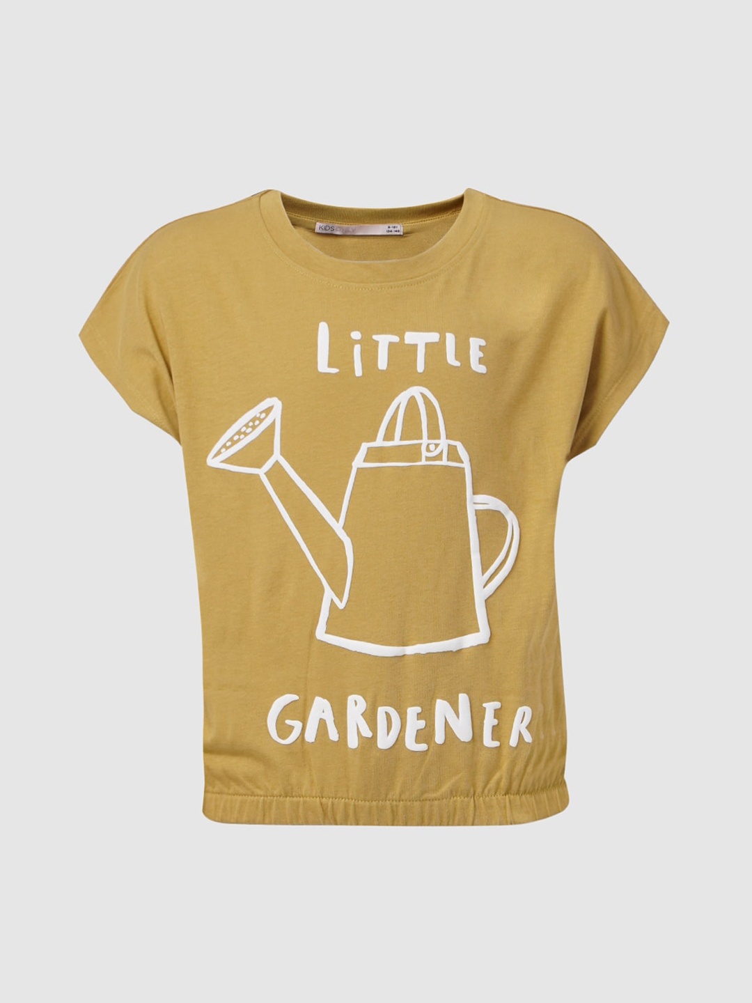 

KIDS ONLY Girls Green Printed Extended Sleeves Bohemian Applique T-shirt