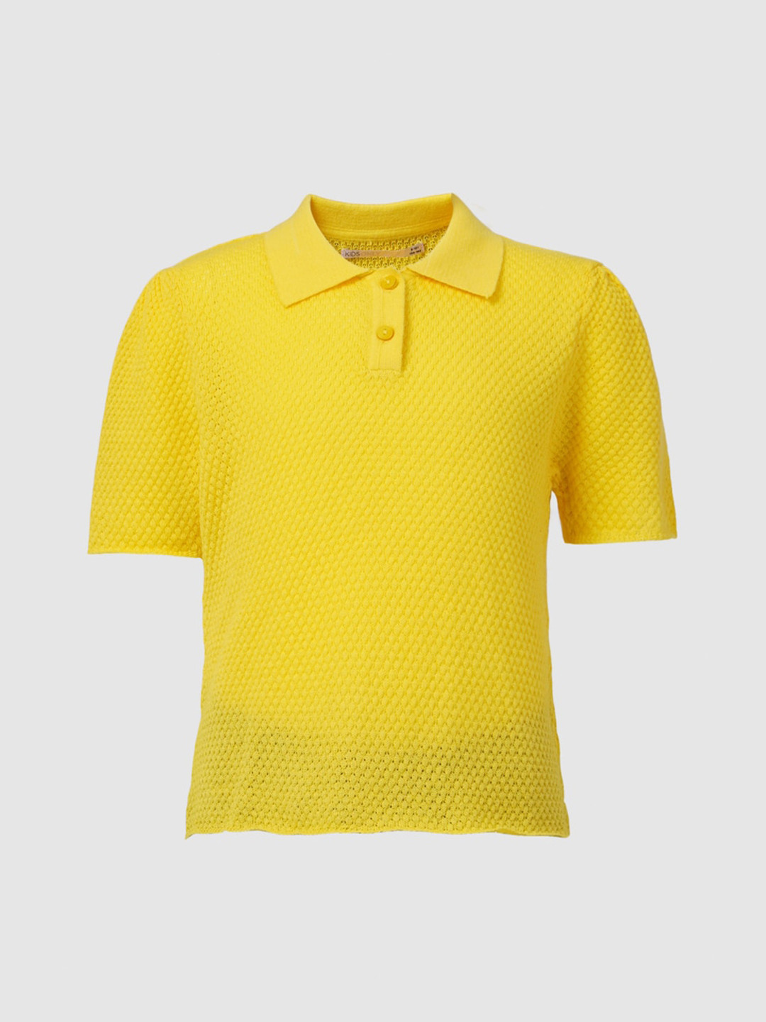 

KIDS ONLY Girls Yellow Polo Collar T-shirt