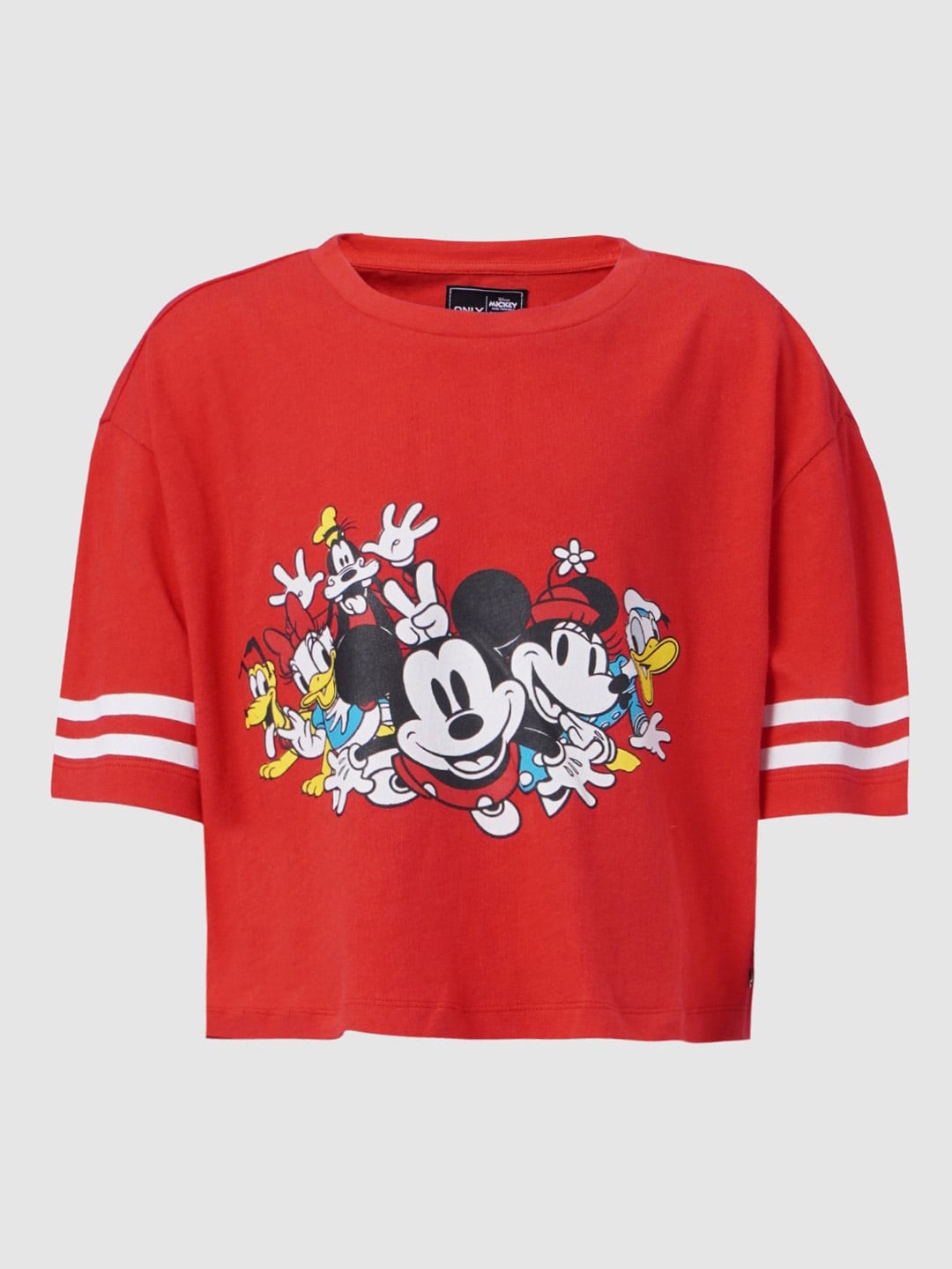 

KIDS ONLY Girls Red Printed Applique T-shirt
