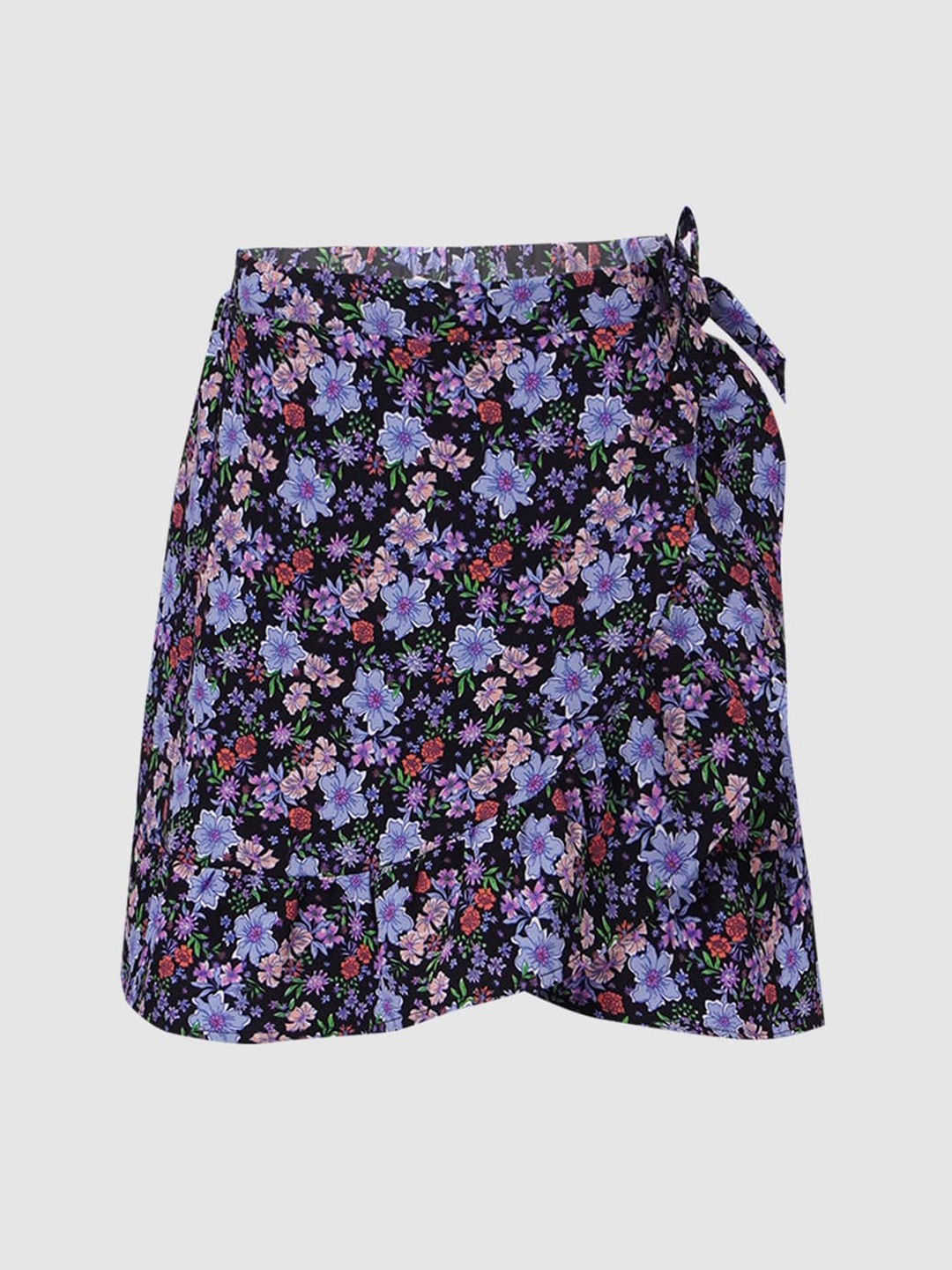 

KIDS ONLY Girls Black & Blue Floral Printed Skirts